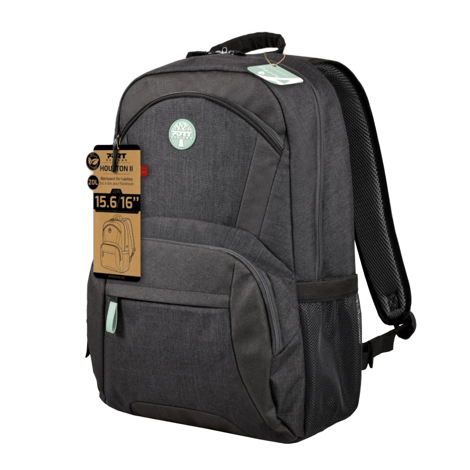 Port Backpack Houston Eco 15.6/16" BK