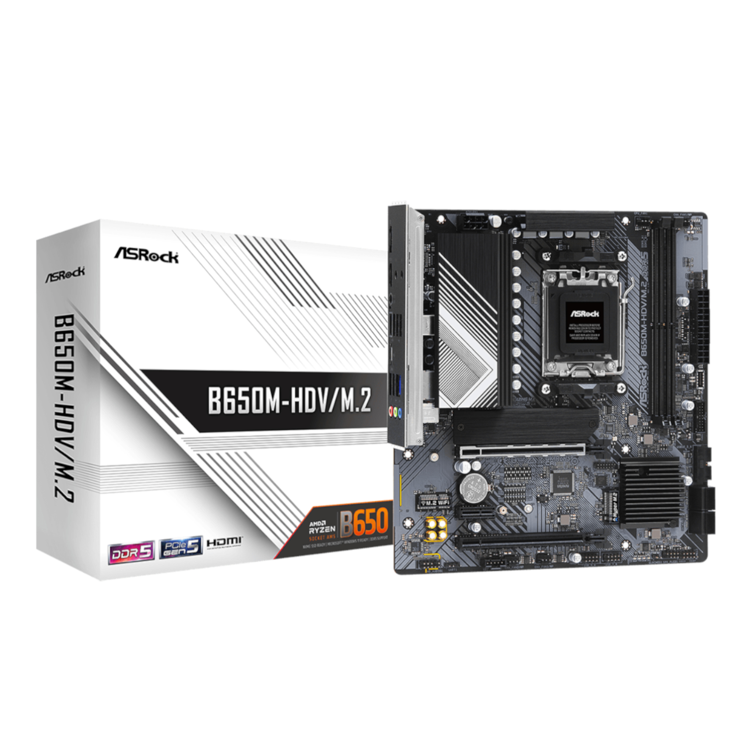 ASRock B650M-HDV/M.2 AMD AM5 MATX Gaming Motherboard