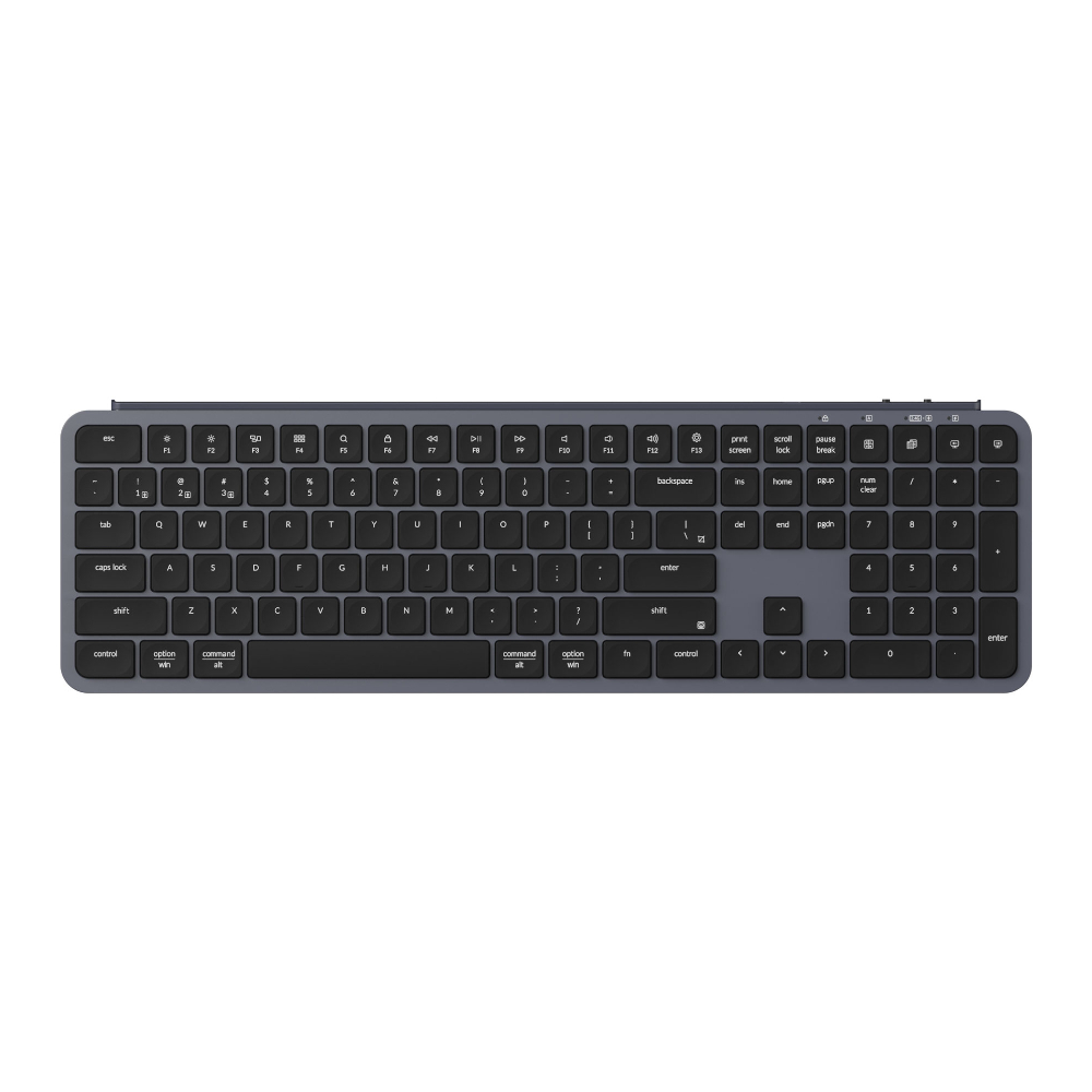 Keychron B6 Pro Ultra-Slim 100% Wireless Keyboard - Space Gray