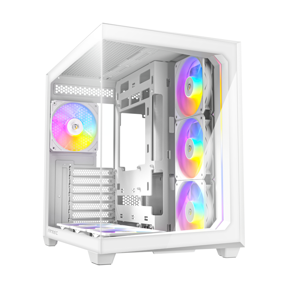 Antec C5 ARGB ATX | Micro-ATX | ITX ARGB Dual Chamber Mid-Tower Gaming Chassis - White