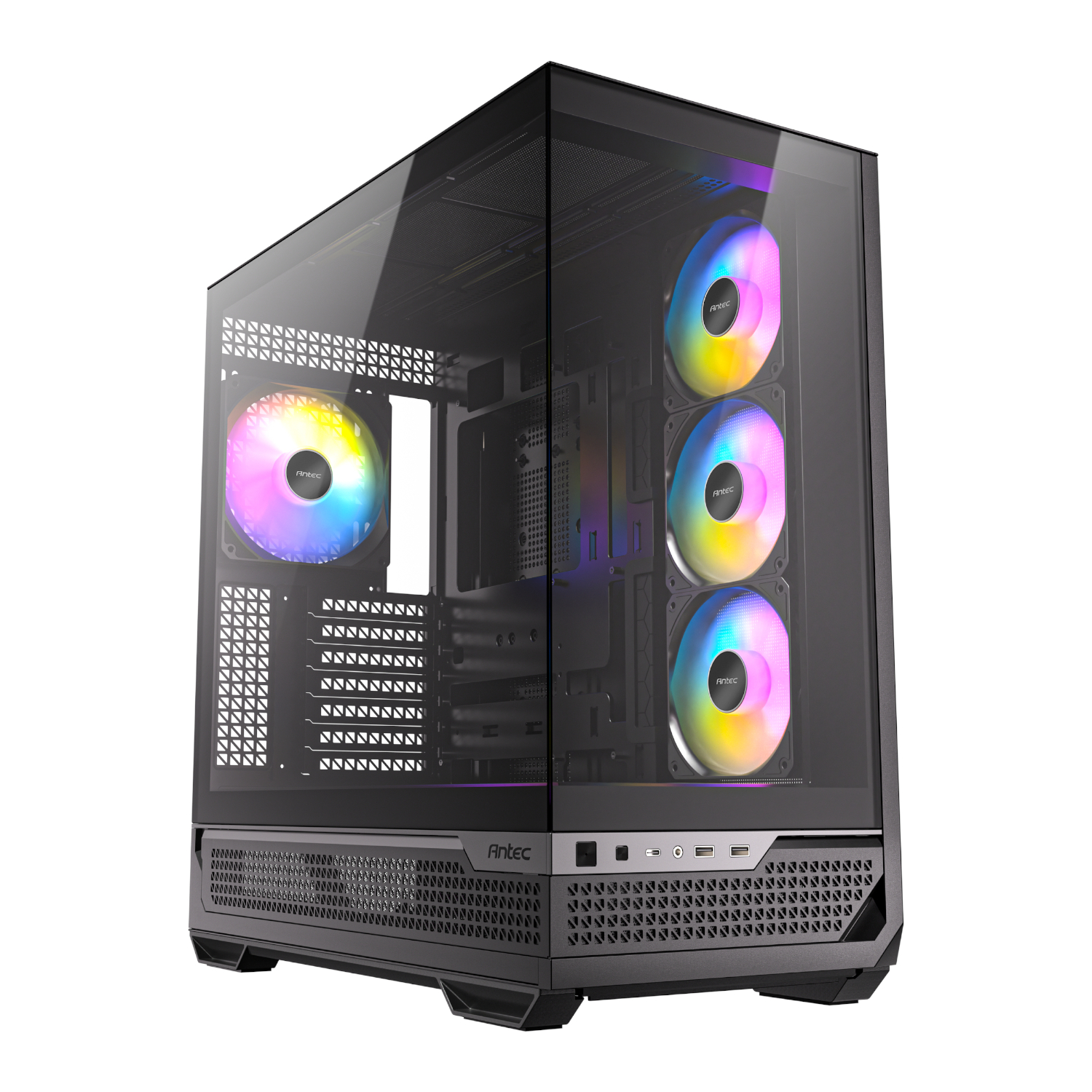 Antec C7 ARGB E-ATX | ATX | Micro-ATX | ITX ARGB Mid-Tower Gaming Chassis - Black