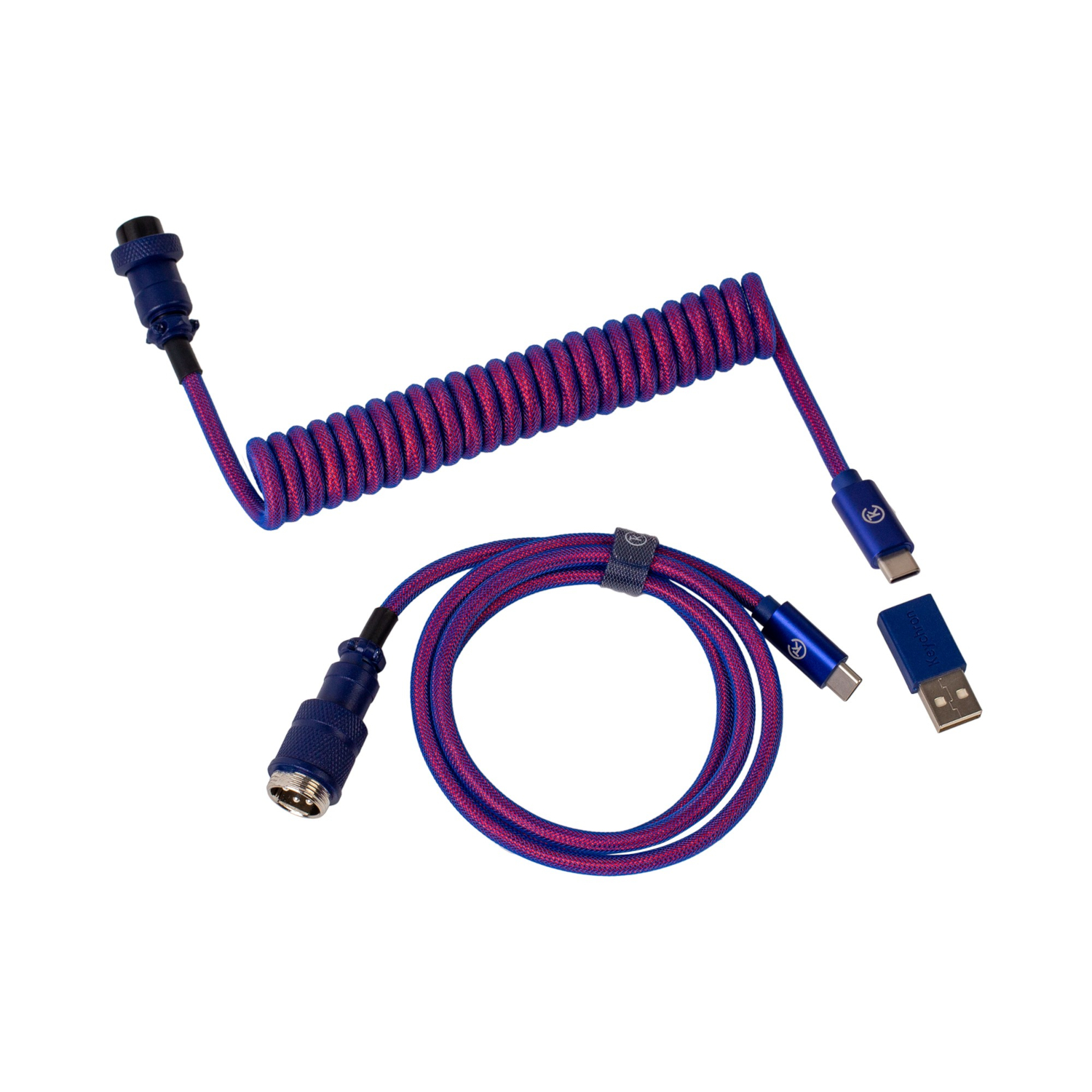 Keychron Coiled Aviator Cable - Purple