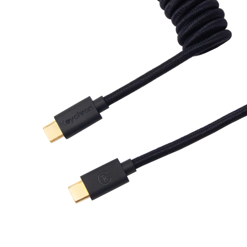 Keychron Coiled Aviator Cable - Black