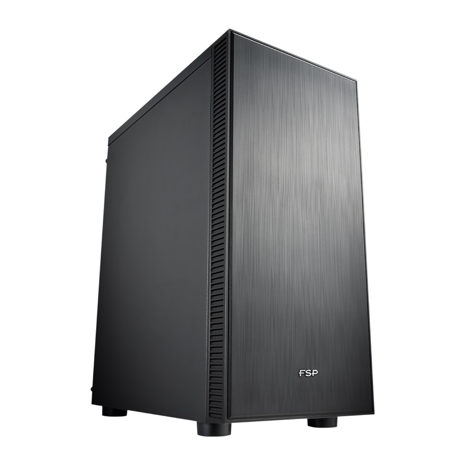 FSP CMT223S Silent ATX Mid Tower Desktop Chassis - Black