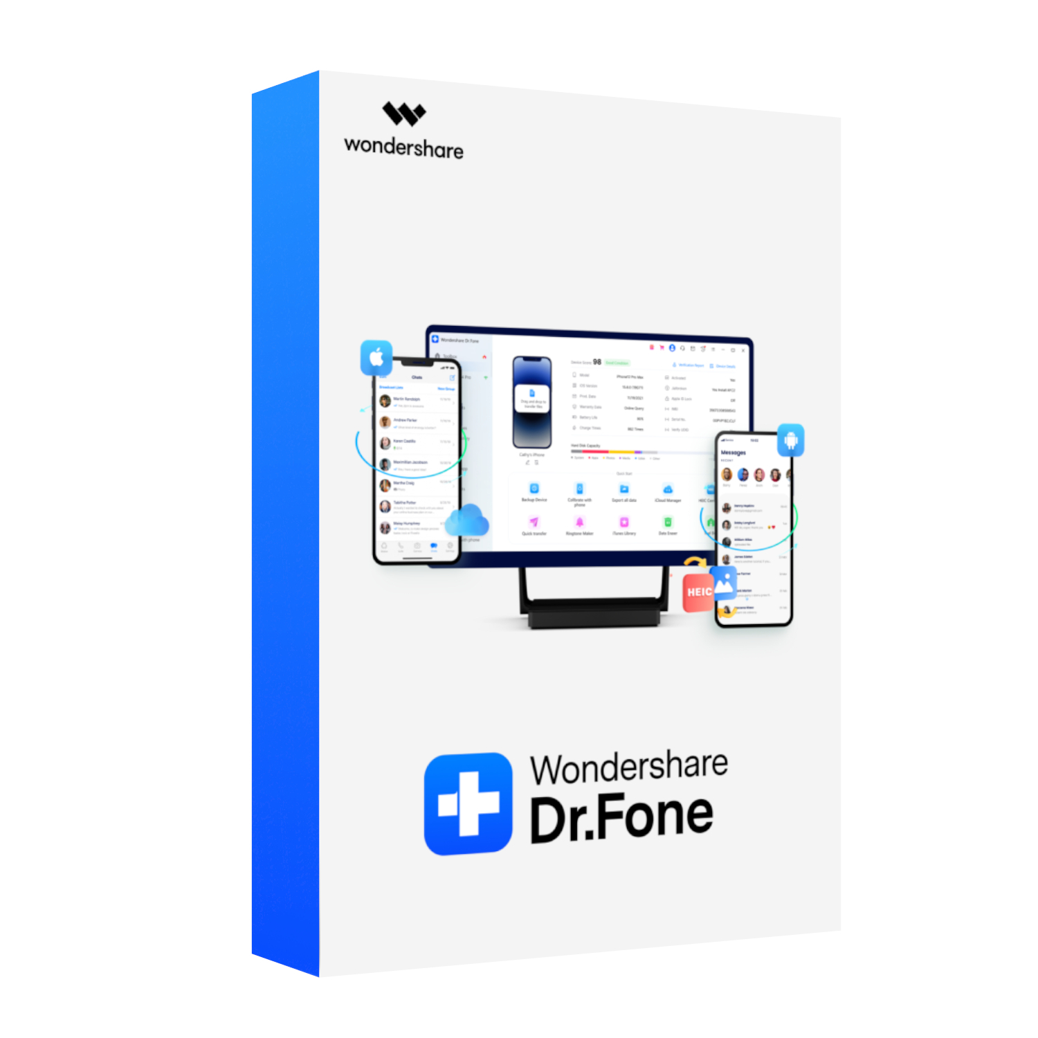 Wondershare Dr.Fone - Full Toolkit Individual License for Mac Annual Plan, for 1-5 mobile devices and 1 PC