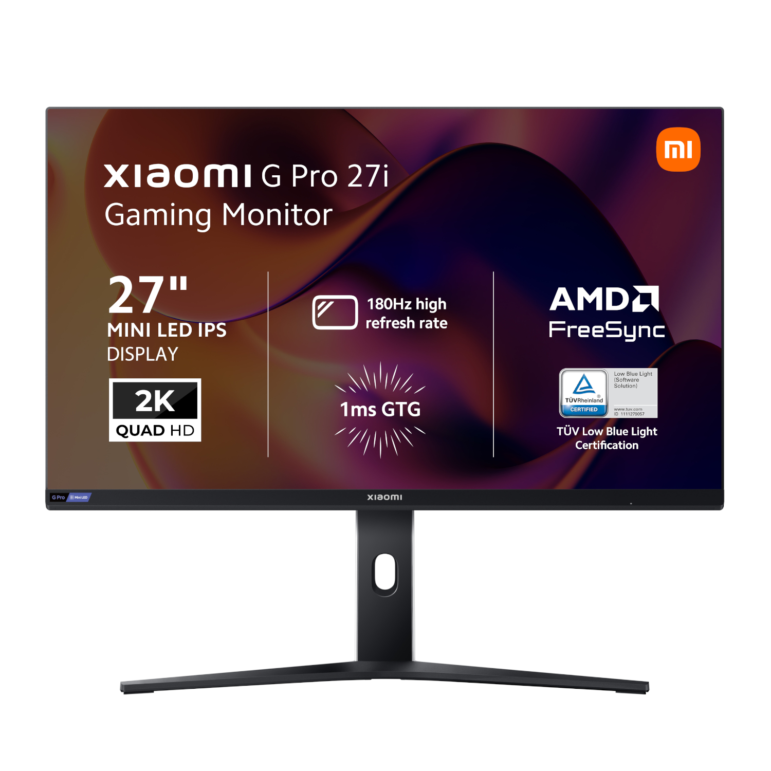 Xiaomi G Pro 27i 27" 2K 1440p Mini LED Gaming Monitor (180Hz, 1ms, 16:9, HDMI/DP, AMD FreeSync, & HDR1000)