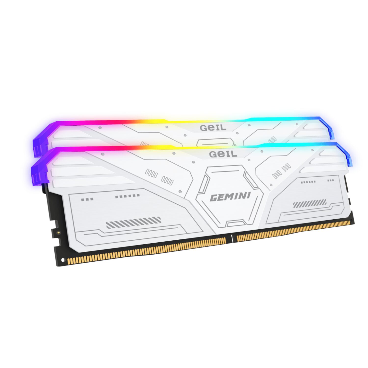 Geil Gemini RGB 32GB KIT(2X16GB) 6000MHz DDR5 Desktop Gaming Memory - White