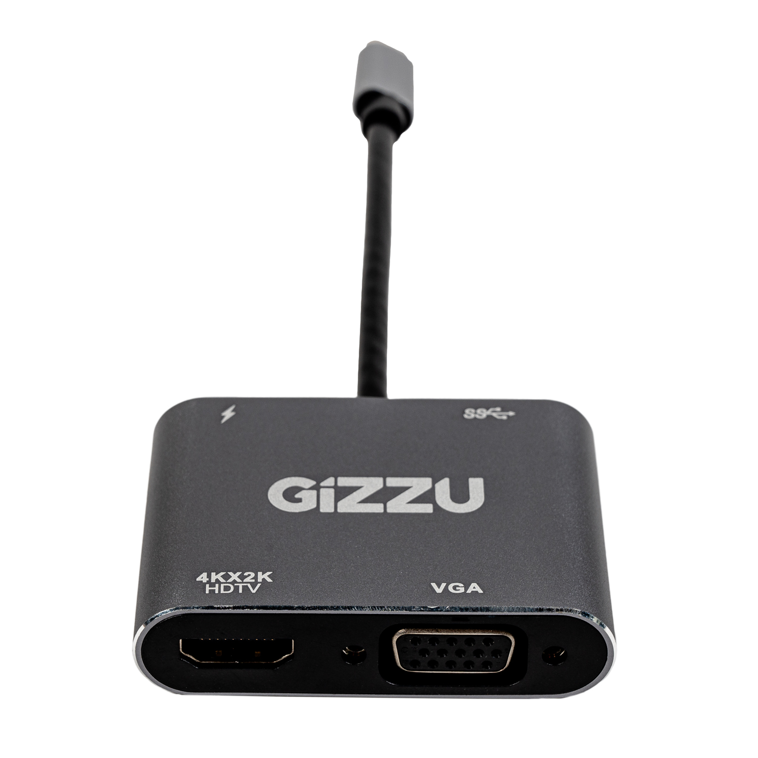 Gizzu Type-C to VGA | 4K HDMI | USB3.0 | PD