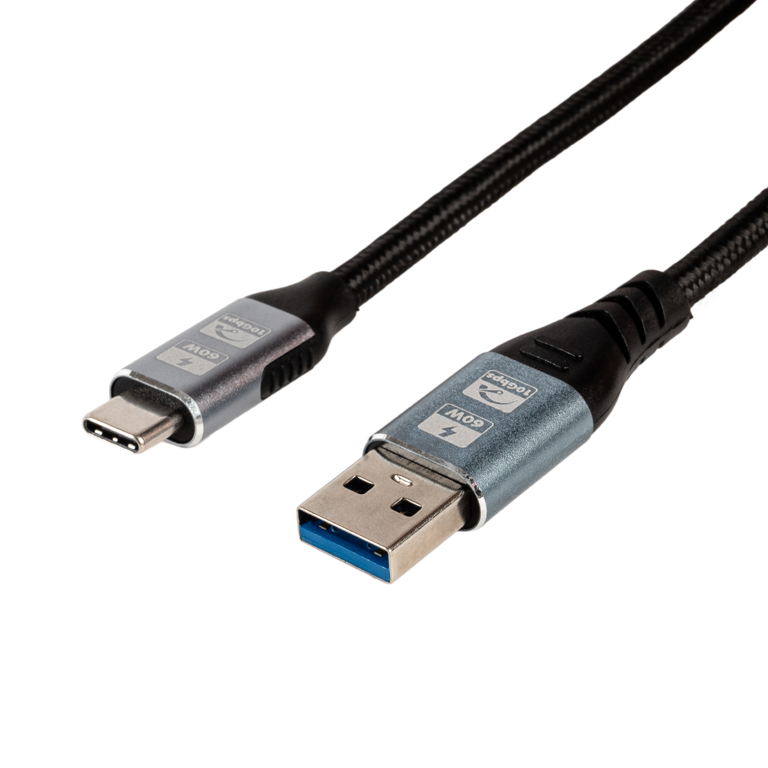 Gizzu USB-A 3.2 to Type-C 10Gbps 60W Cable 2M Poly