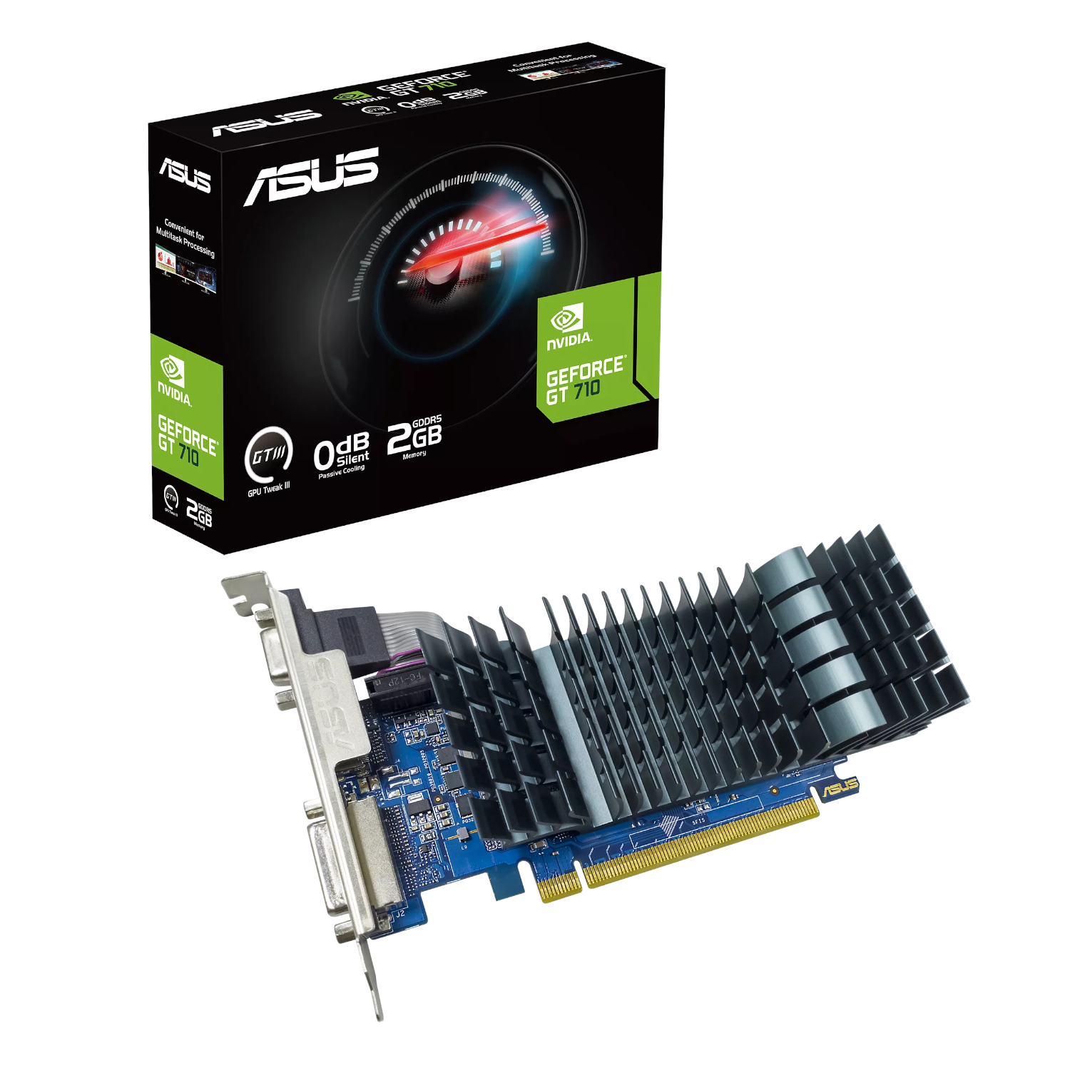 ASUS Nvidia GeForce GT 710 EVO 2GB LP 64-Bit Graphics Card
