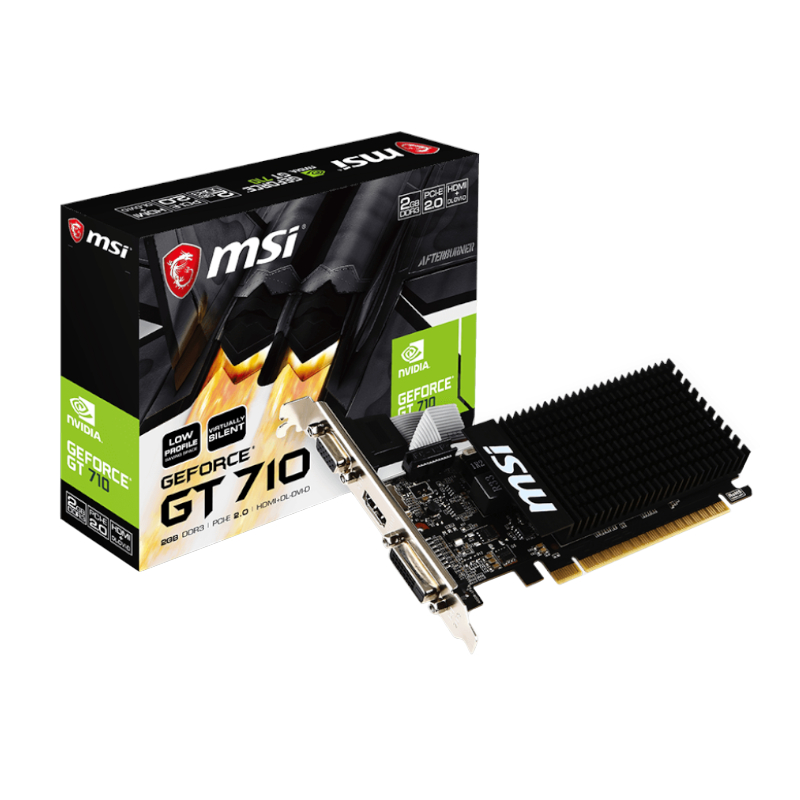MSI Nvidia GeForce GT 710 2GD3H 2GB 64-BIT  Graphics Card