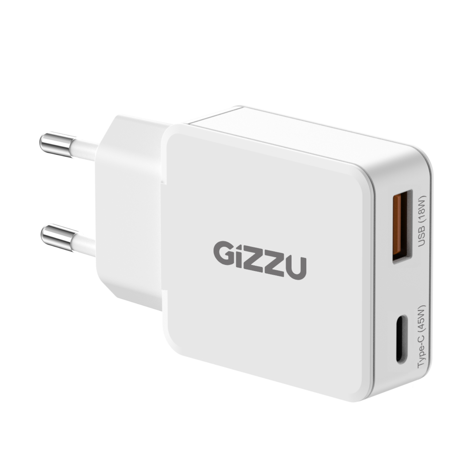 GIZZU Wall Charger Dual 45W GAn
