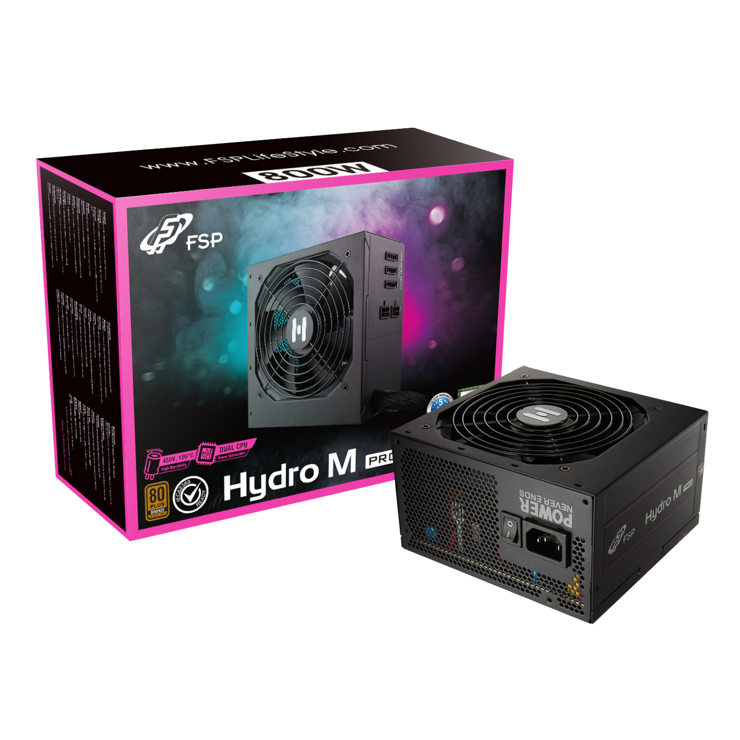 FSP Hydro Pro M 800W Gen5 Semi-Modular PSU
