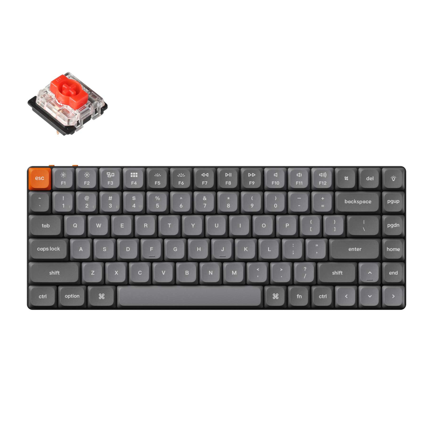 Keychron K3 Max 75% Red Switches Hot-Swap Gateron low profile RGB Wireless Keyboard
