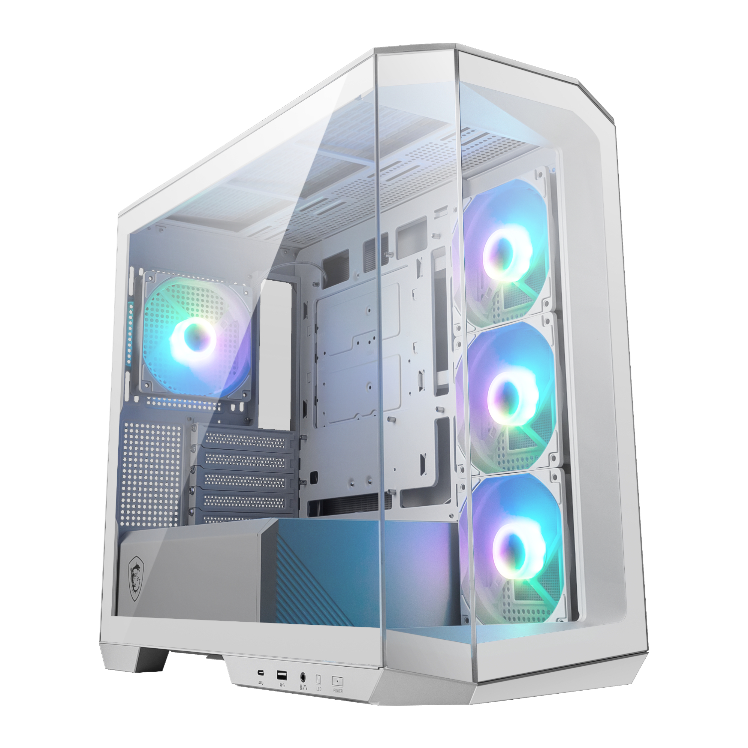MSI MAG PANO M100R PZ mATX Gaming Chassis - White