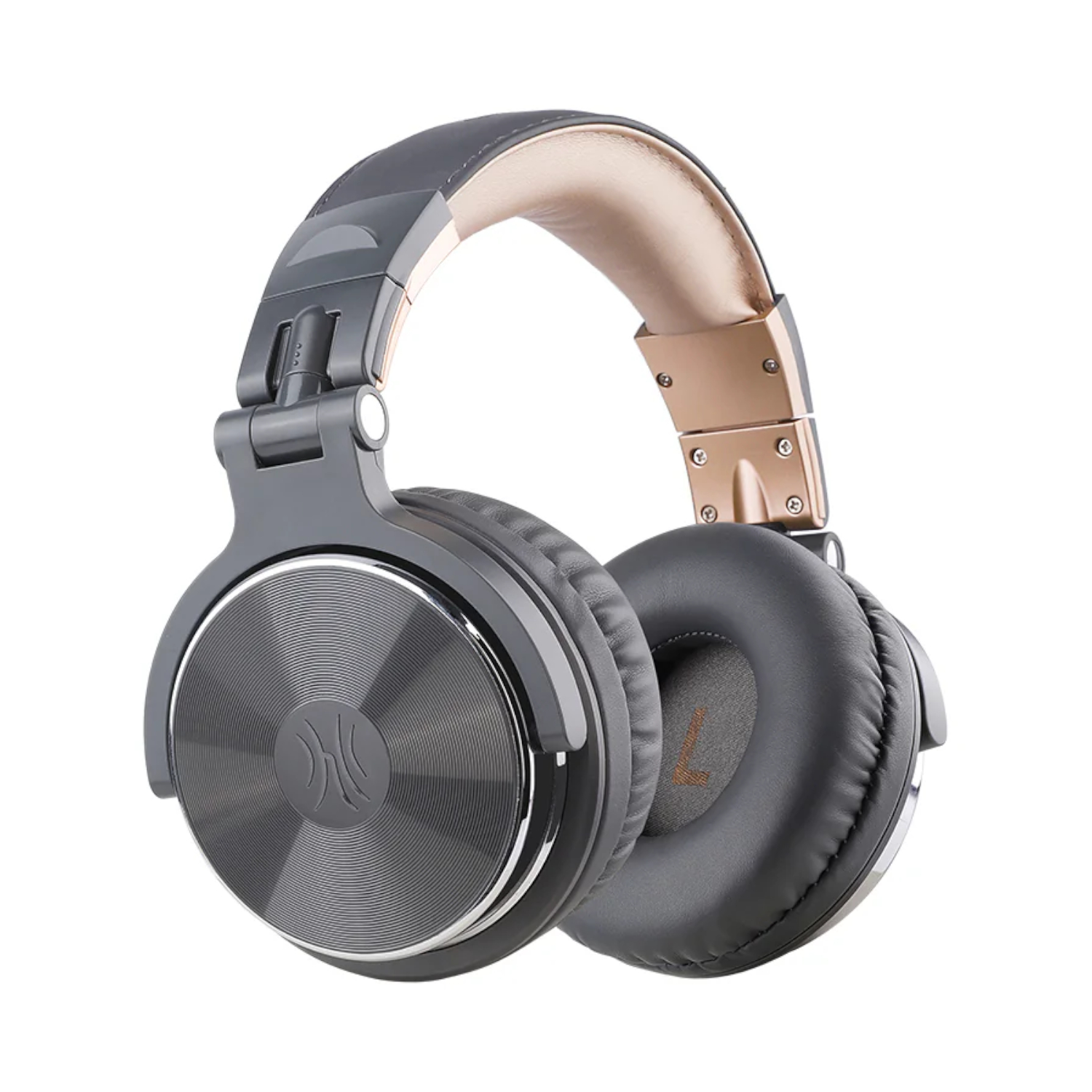 Oneodio Pro 10 Professional Wired Over Ear DJ and Studio Monitoring Headphones - Grey-Gold