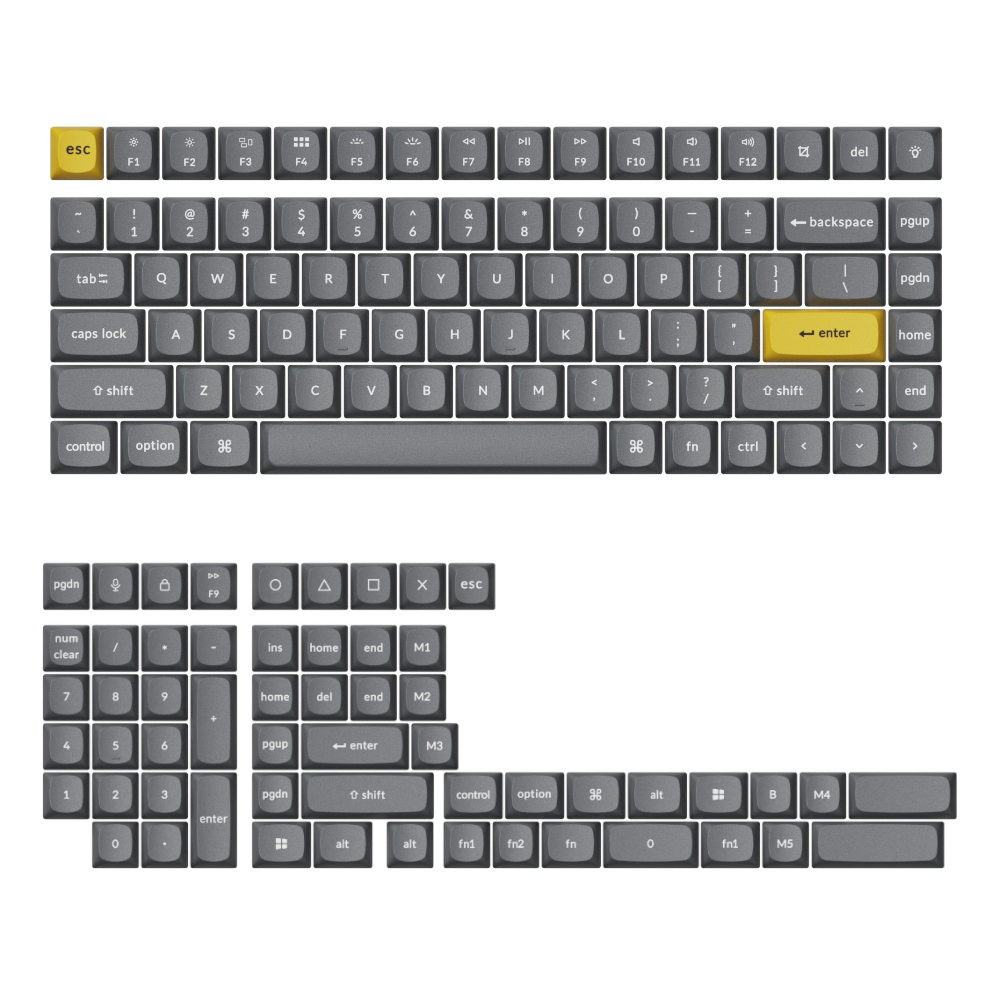 Keychron OSA PBT Full Keycap Set - Dark Grey