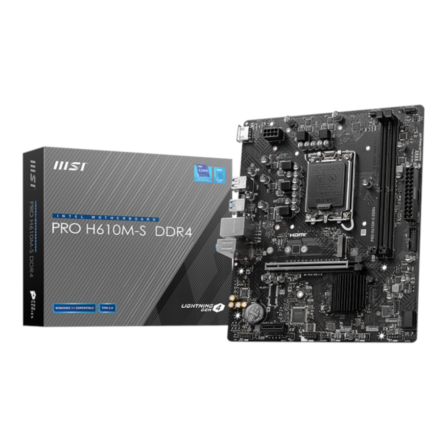 MSI H610M-S PRO Intel LGA1700 M-ATX Motherboard