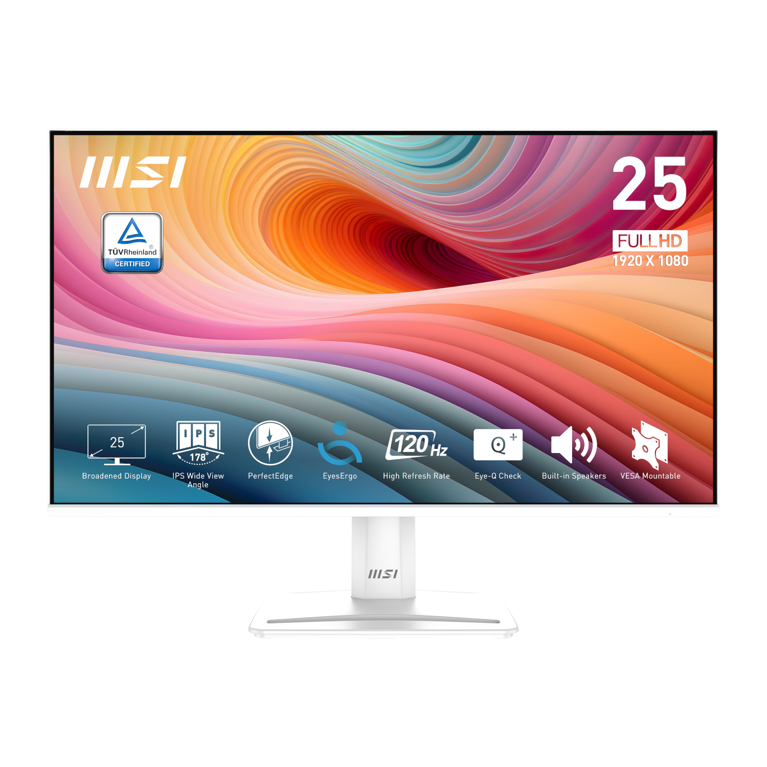 MSI PRO MP251 Professional Monitor 1920x1080 (FHD) IPS 1ms 120Hz HDMI White