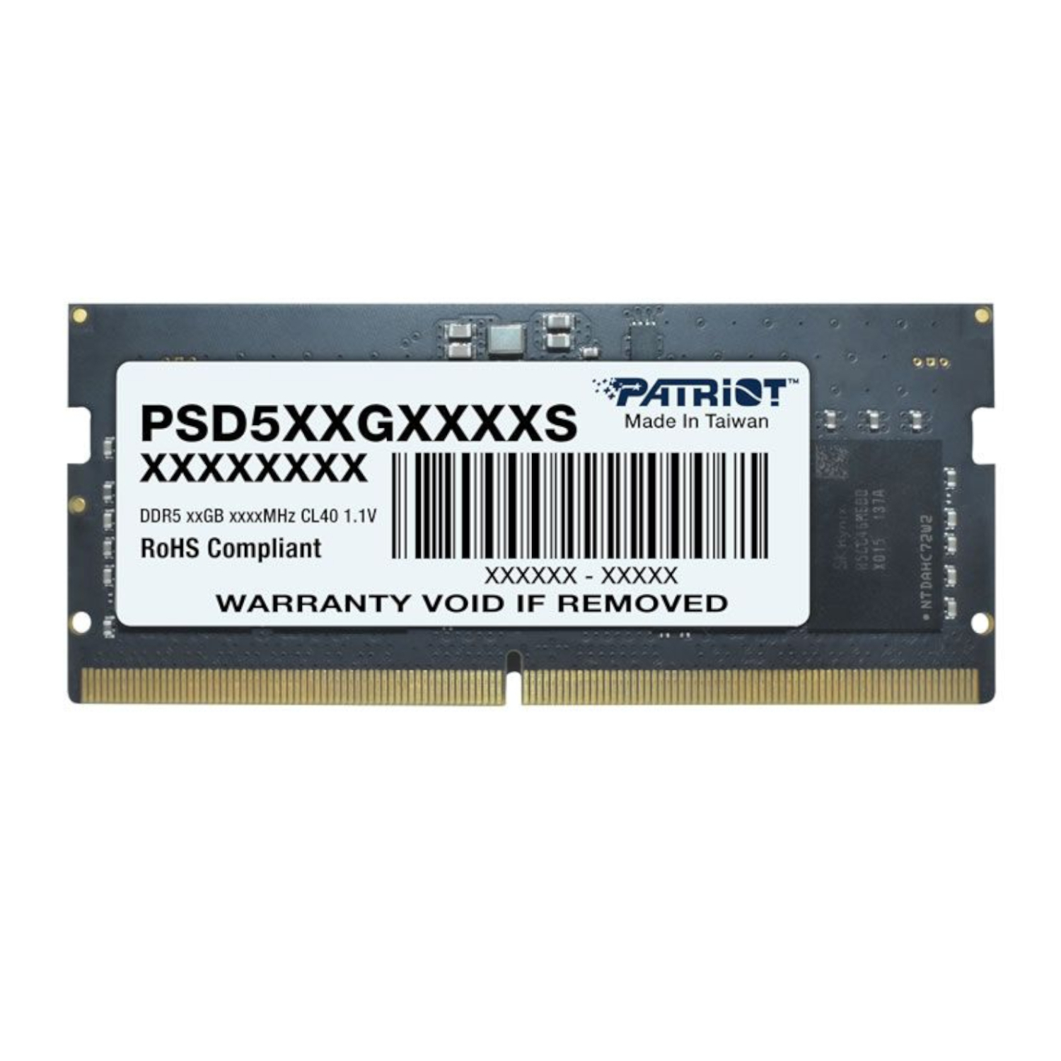 Patriot Signature Line 8GB 4800MHz DDR5 SODIMM Notebook Memory