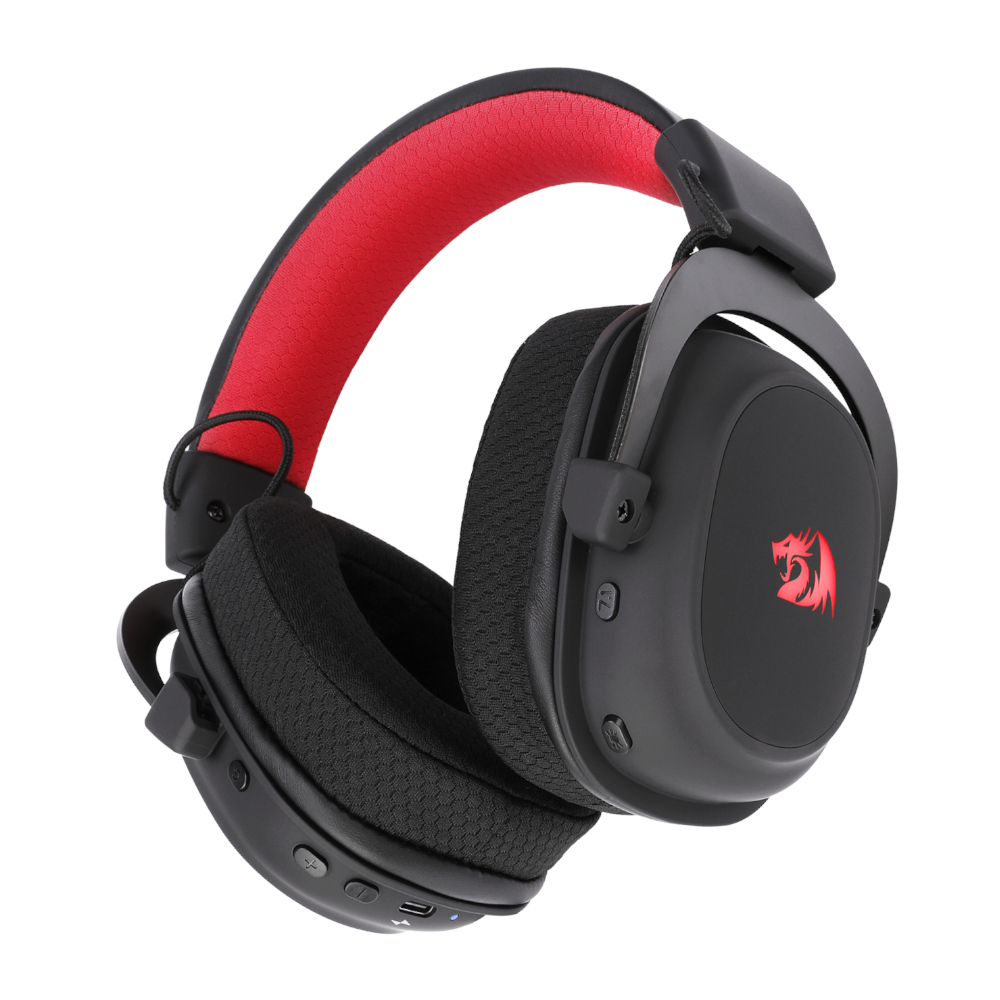 REDRAGON Over-Ear ZEUS Pro USB Wireless Gaming Headset - Black