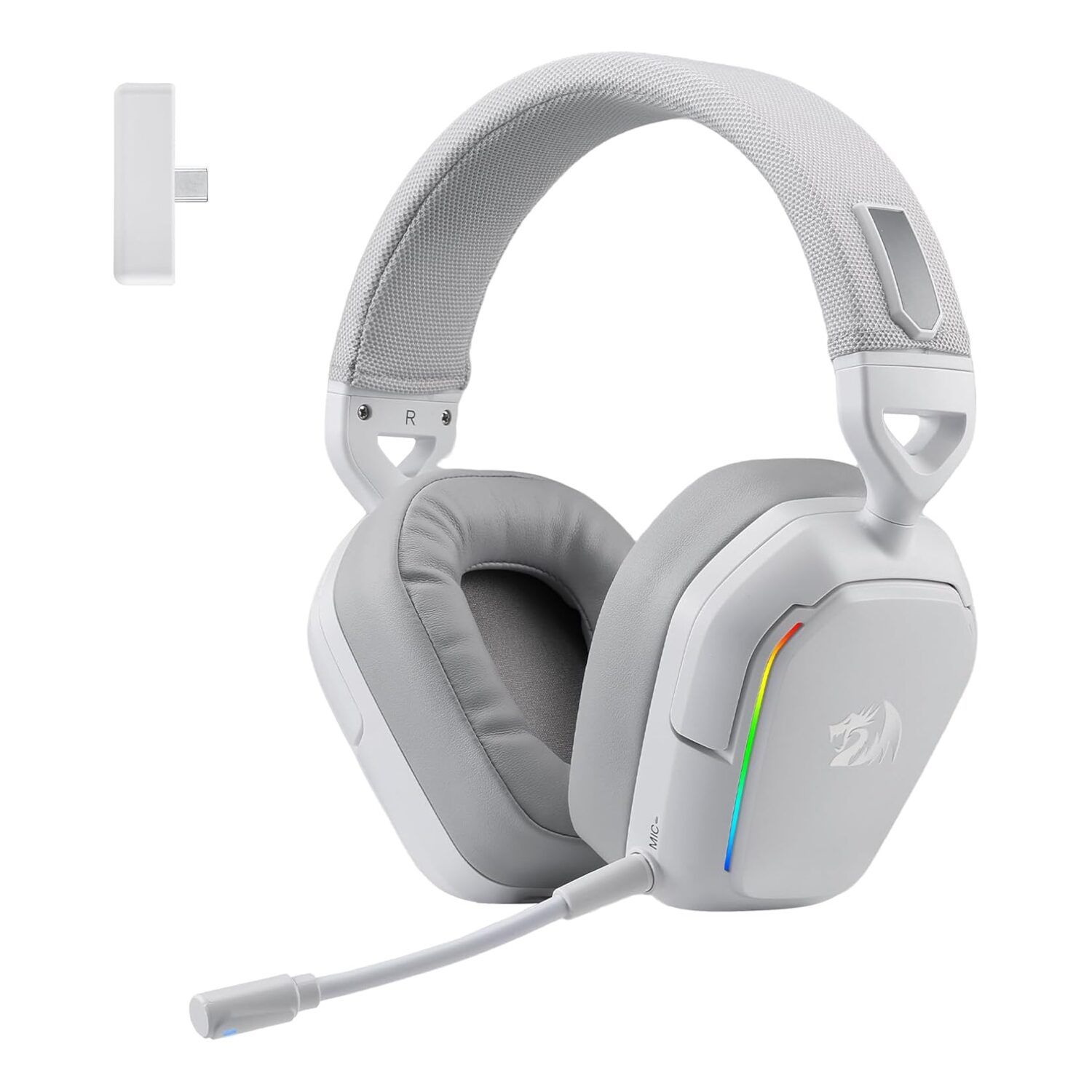 REDRAGON Over-Ear MIRA Gaming Headset - White