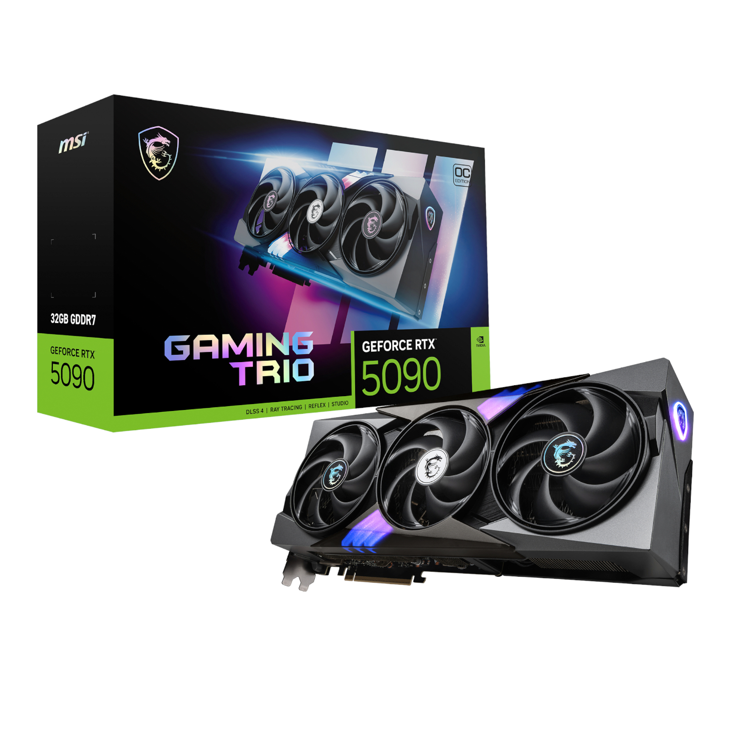 MSI Nvidia GeForce RTX 5090 Gaming Trio OC 32GB GDDR7 Graphics Card