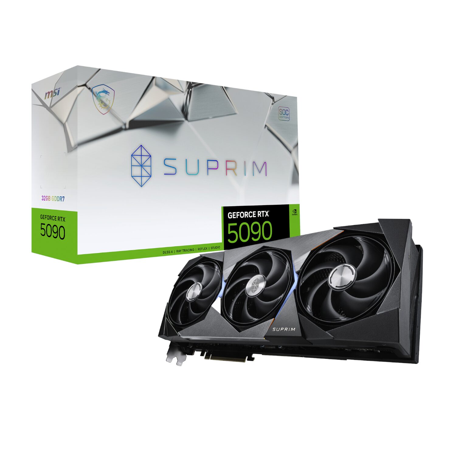 MSI Nvidia GeForce RTX 5090 SUPRIM SOC 32GB GDDR7 Graphics Card