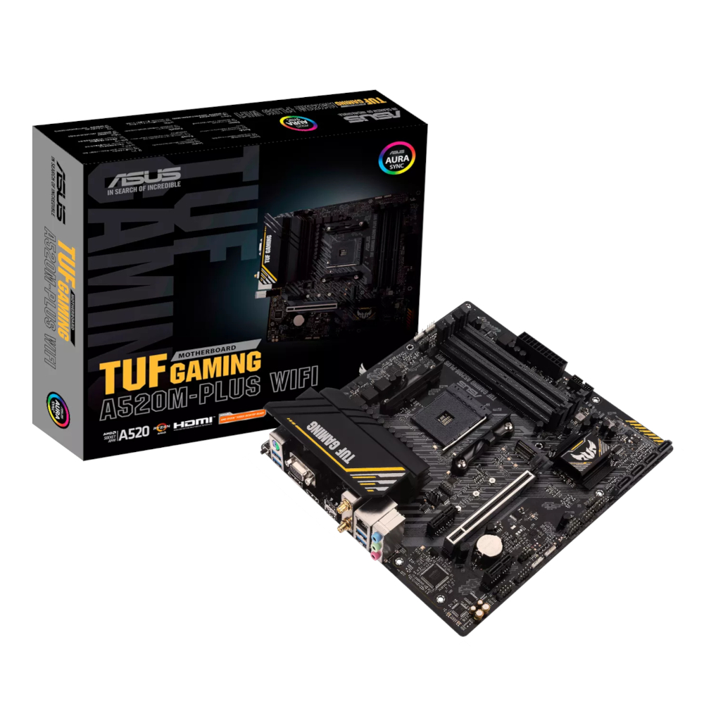 ASUS TUF Gaming A520M-Plus WIFI AM4 M-ATX Gaming Motherboard