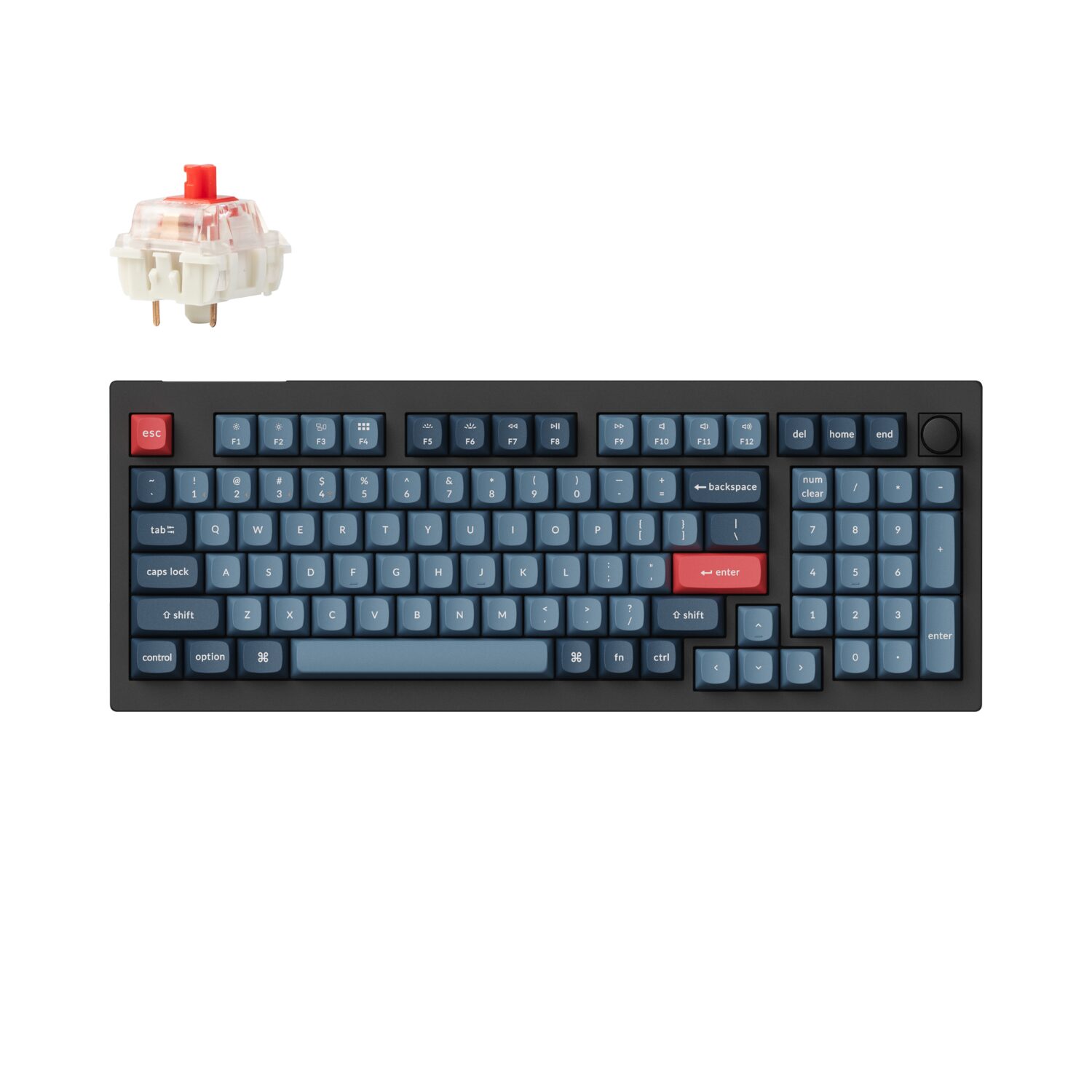 Keychron V5 MAX 96% Red Switch Hot-Swap Gateron Jupiter RGB Wireless keyboard