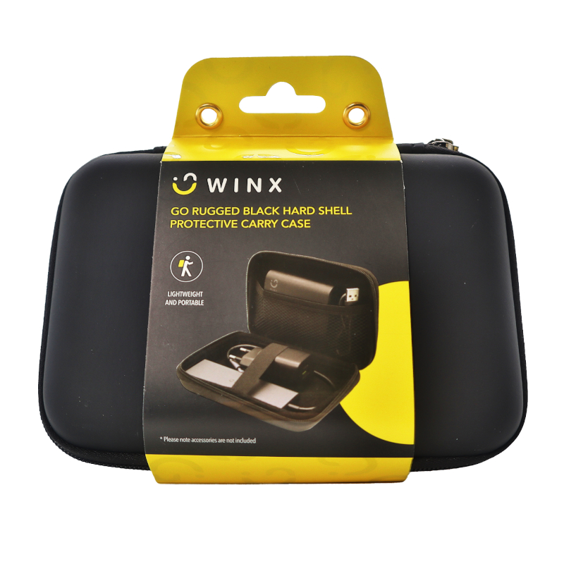 WINX Go Rugged Hardshell Protective Carry Case - Black